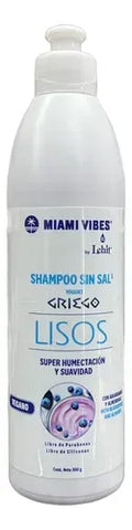 Lehit Shampoo Sin Sal Yogurt Griego Lisos 300g