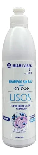 Lehit Shampoo Sin Sal Yogurt Griego Lisos 300g