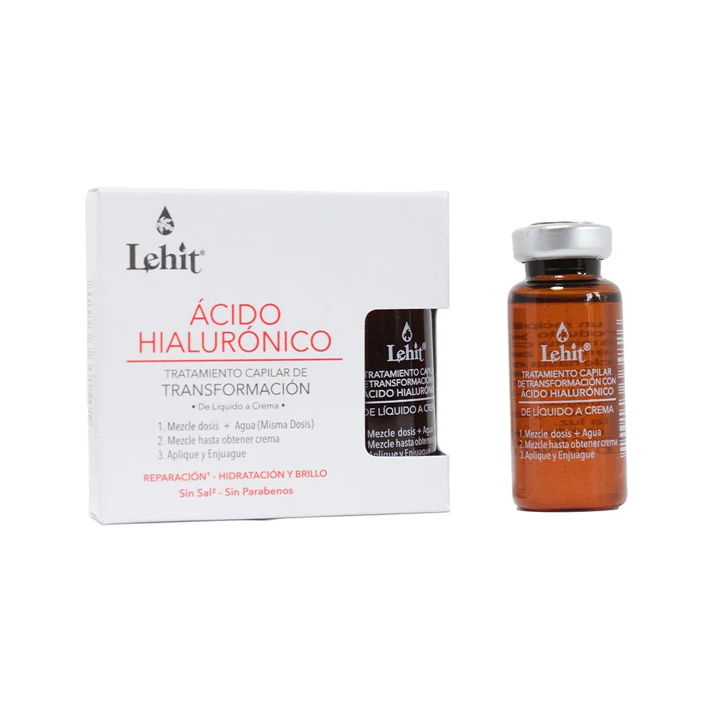 Lehit Acido Hialurónico TRANSFORMACION de Liquido a Crema - 3 ampolletas x 15 ml