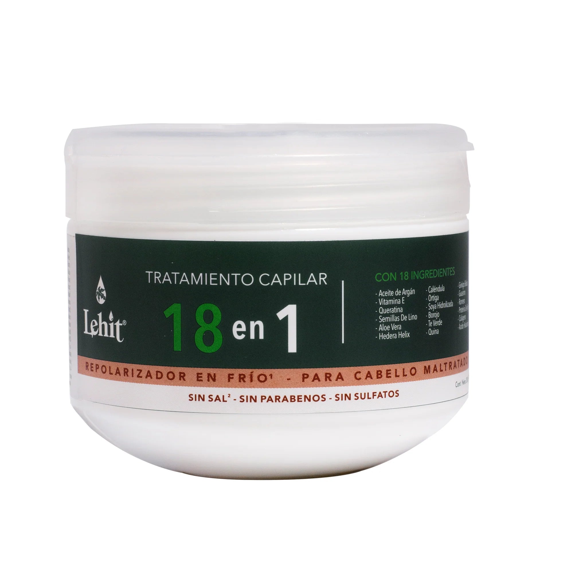 Lehit Tratamiento 18 en 1 Capilar - Repolarizador en Frio 300 g