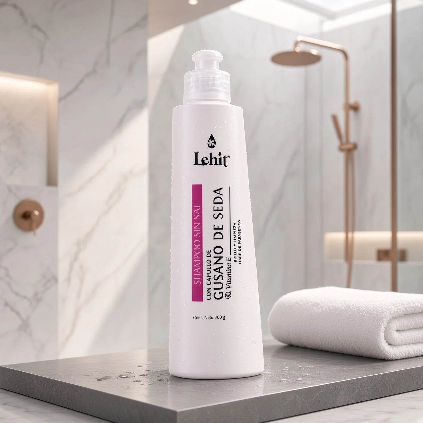 Lehit Shampoo Sin Sal Capullo de Gusano de Seda 300g