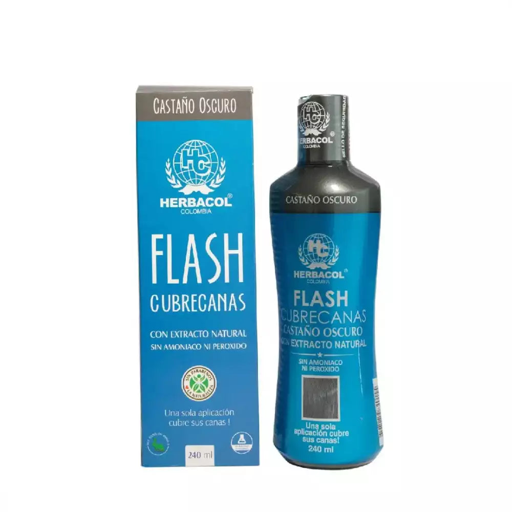 Herbacol Tinte Cubrecanas Castaño Oscuro 240 ml